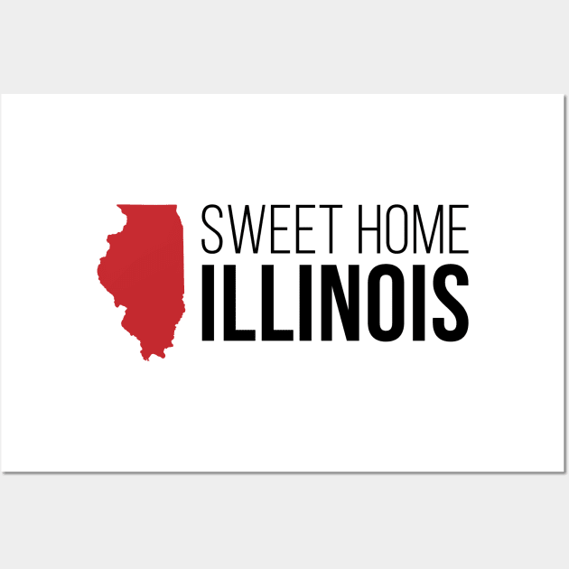 Sweet Home Illinois Wall Art by Novel_Designs